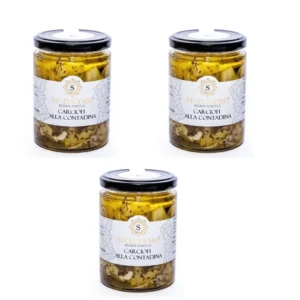 Karczochy w oliwie z oliwek (Carciofi alla Contadina) - słoik 300 g X 3